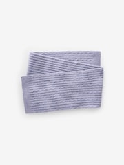 Lilac Purple Cable Cable Hat, Gloves and Scarf Set (3-16yrs) - Image 2 of 5