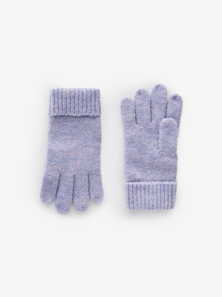 Lilac Purple Cable Cable Hat, Gloves and Scarf Set (3-16yrs) - Image 4 of 5