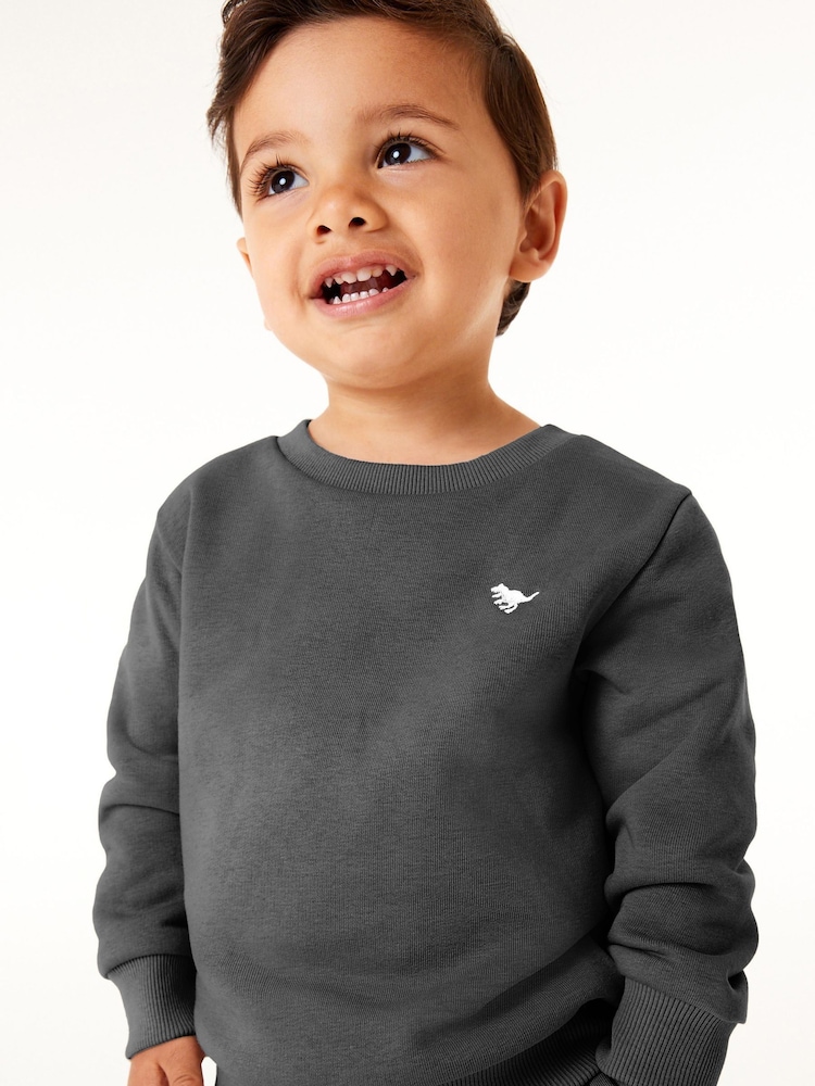 Fusain Gris/Vert - Ensemble sweat-shirt et Survêtement 2 (3mois-7ans) - Image 3 of 8