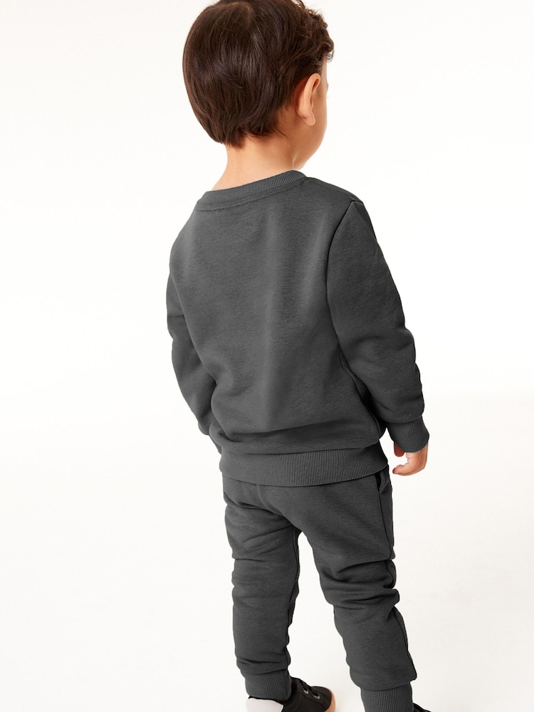 Fusain Gris/Vert - Ensemble sweat-shirt et Survêtement 2 (3mois-7ans) - Image 4 of 8