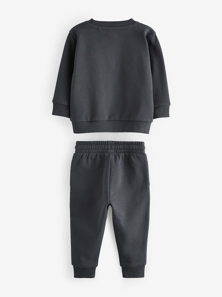 Fusain Gris/Vert - Ensemble sweat-shirt et Survêtement 2 (3mois-7ans) - Image 5 of 8