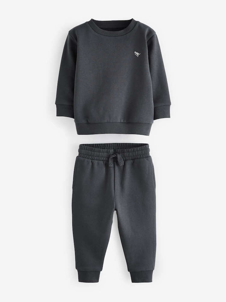 Fusain Gris/Vert - Ensemble sweat-shirt et Survêtement 2 (3mois-7ans) - Image 6 of 8