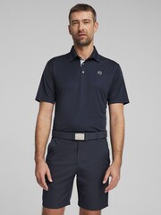 Hellblau - Puma Pure Solid Golf Herren Polo-Shirt - Bild 1 von 6