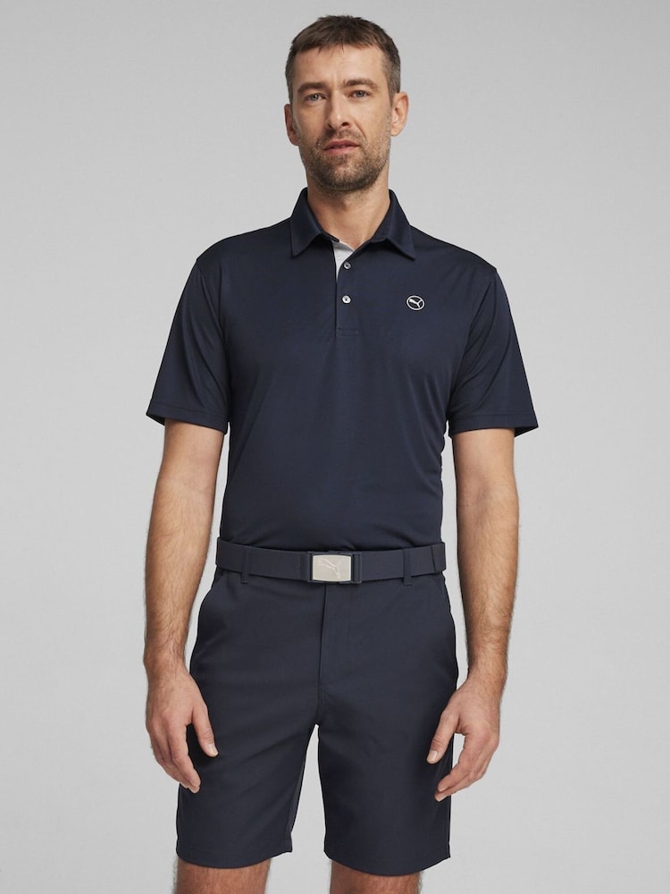 Hellblau - Puma Pure Solid Golf Herren Polo-Shirt - Bild 1 von 6