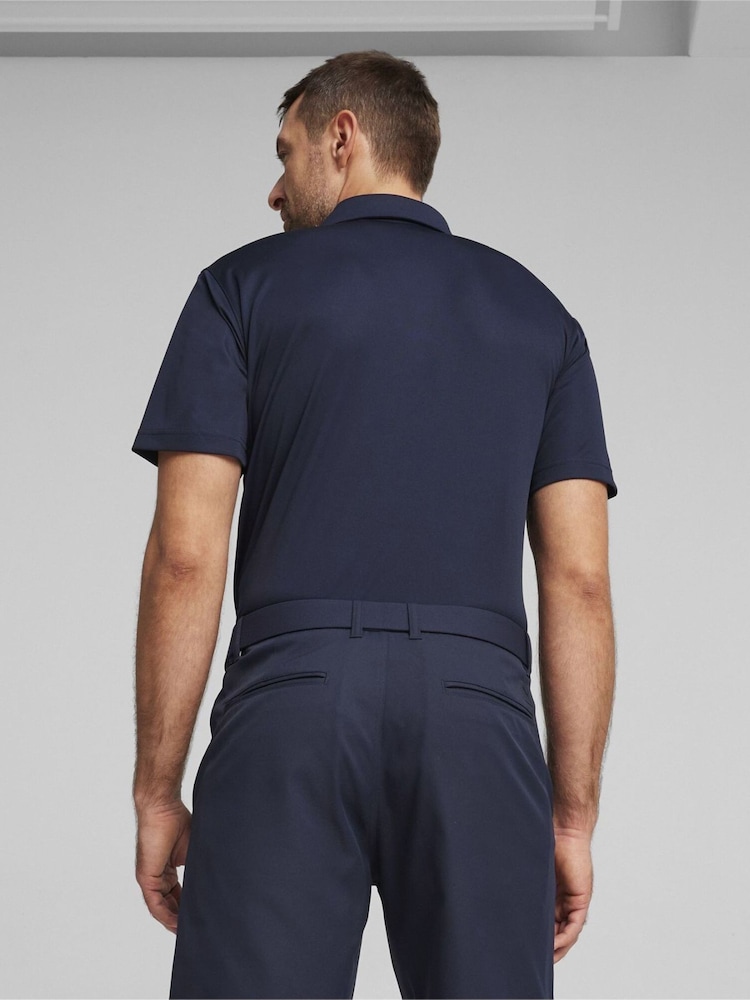 Hellblau - Puma Pure Solid Golf Herren Polo-Shirt - Bild 2 von 6