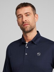 Hellblau - Puma Pure Solid Golf Herren Polo-Shirt - Bild 4 von 6