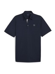 Hellblau - Puma Pure Solid Golf Herren Polo-Shirt - Bild 5 von 6
