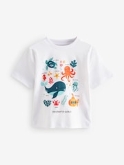 White Sea Animals Short Sleeve Character T-Shirt (3mths-7yrs) - Image 1 of 3