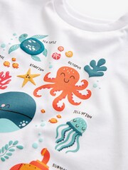 White Sea Animals Short Sleeve Character T-Shirt (3mths-7yrs) - Image 3 of 3