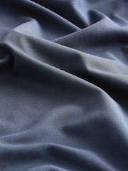 Navy Blue Long Sleeve Pique Polo Shirt - Image 7 of 8