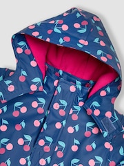 JoJo Maman Bébé Hooded Cosy Lined Waterproof Jacket - صورة 4 من 4