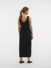 Mamalicious Black Maternity 100% Cotton Button Front Maxi Dress With Nursing Function - Image 2 of 5