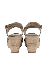 Dunlop Green Wedge Open Toe Sandals - Image 3 of 4