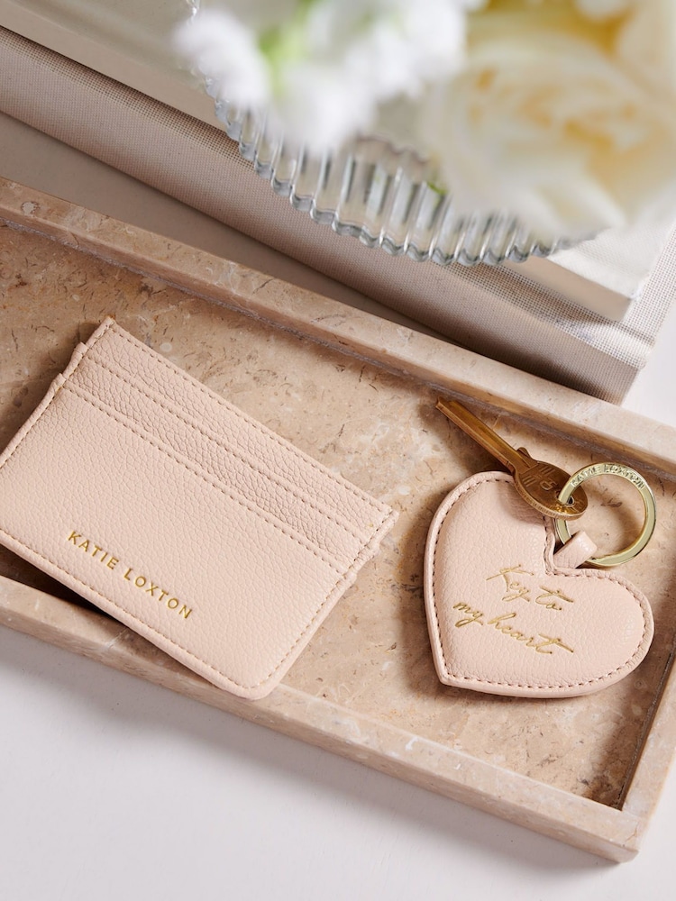 Katie Loxton Key To My Heart Keyring and Cardholder Gift Set - Image 1 of 4