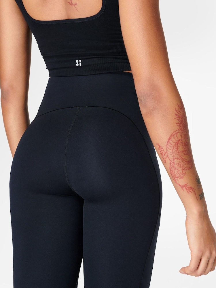 Sweaty Betty Black 7/8 Length Power UltraSculpt 7/8 High Waist Leggings - Image 5 of 14