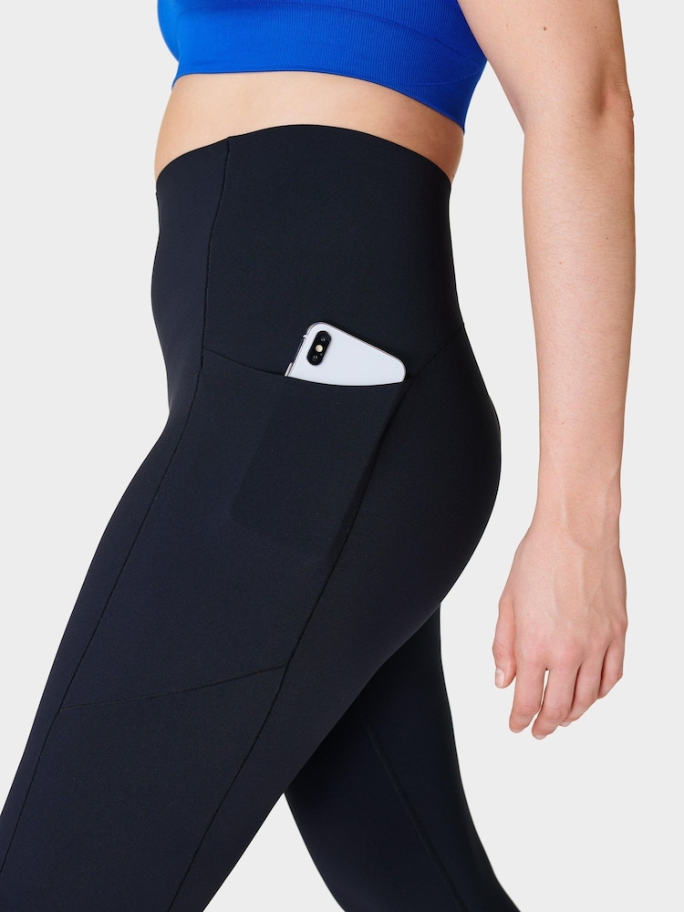Sweaty Betty Black 7/8 Length Power UltraSculpt 7/8 High Waist Leggings - Image 6 of 14