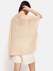 Jigsaw Cream 100% Linen Poncho - Image 6 of 7