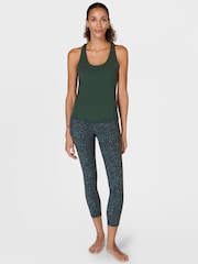 Sweaty Betty Green Watercolour Animal Print Super Soft Ultra-Lite 7/8 Yoga Leggings - Image 3 of 8