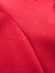 Baker by Ted Baker Red Embossed Mesh Trim Scuba Dress - Image 8 of 8