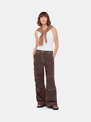 Whistles Lorna Brown Cargo Trousers - Image 1 of 5