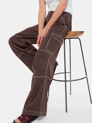 Whistles Lorna Brown Cargo Trousers - Image 3 of 5