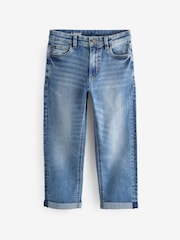 Blue Acid Wash Loose Fit Stretch Jeans (3-17yrs) - Image 1 of 4