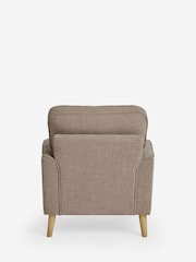 Brushed Weave Mink Natural Stamford Armchair - Image 7 of 10