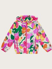 Monsoon Pink Retro Print Windbreaker Jacket - Image 4 of 5
