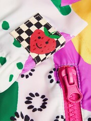 Monsoon Pink Retro Print Windbreaker Jacket - Image 5 of 5
