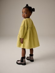 Citrine Green Cord 100% Cotton Button Through Dress (3mths-8yrs) - Image 3 of 8