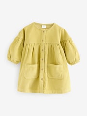 Citrine Green Cord 100% Cotton Button Through Dress (3mths-8yrs) - Image 5 of 8