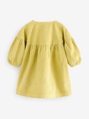 Citrine Green Cord 100% Cotton Button Through Dress (3mths-8yrs) - Image 6 of 8