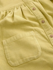 Citrine Green Cord 100% Cotton Button Through Dress (3mths-8yrs) - Image 7 of 8