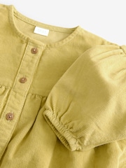 Citrine Green Cord 100% Cotton Button Through Dress (3mths-8yrs) - Image 8 of 8