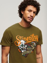 Superdry 100% Cotton Tattoo Script T-Shirt - תמונה 3 מתוך 5