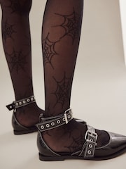 Spider Black Halloween Pattern Tights 1 Pack - Image 5 of 5