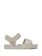 FitFlop Kids Toddler Silver iqushion Shimmer Ergonomic Sandals - Image 1 of 4