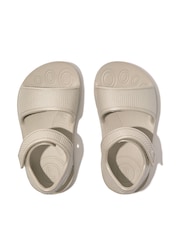 FitFlop Kids Toddler Silver iqushion Shimmer Ergonomic Sandals - Image 3 of 4