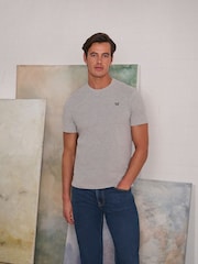 Grau - Crew Clothing, klassisches T-Shirt aus 100 % Baumwolle - Bild 2 von 7