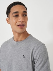 Grau - Crew Clothing, klassisches T-Shirt aus 100 % Baumwolle - Bild 5 von 7