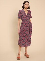 White Stuff Pink Gina Wrap Dress - Image 1 of 7
