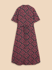 White Stuff Pink Gina Wrap Dress - Image 6 of 7