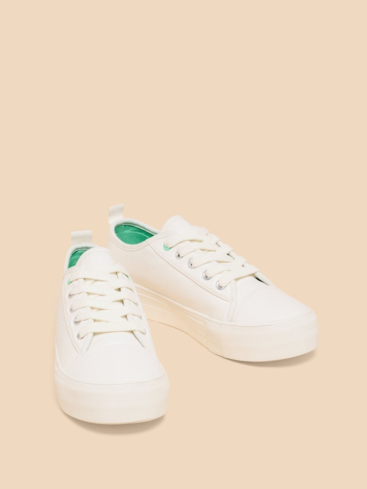 White Stuff Natural Pippa Flatform Trainers - Image 2 of 4