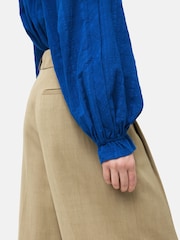 Jigsaw Textured Cotton V-Neck Top - Image 4 of 7