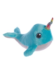 Aurora World Sparkle Tales Coral Narwhal Plush Toy - Image 1 of 2