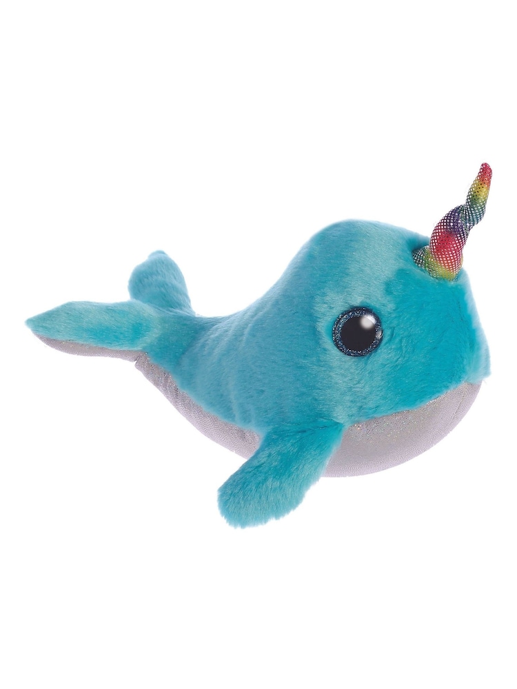 Aurora World Sparkle Tales Coral Narwhal Plush Toy - Image 1 of 2