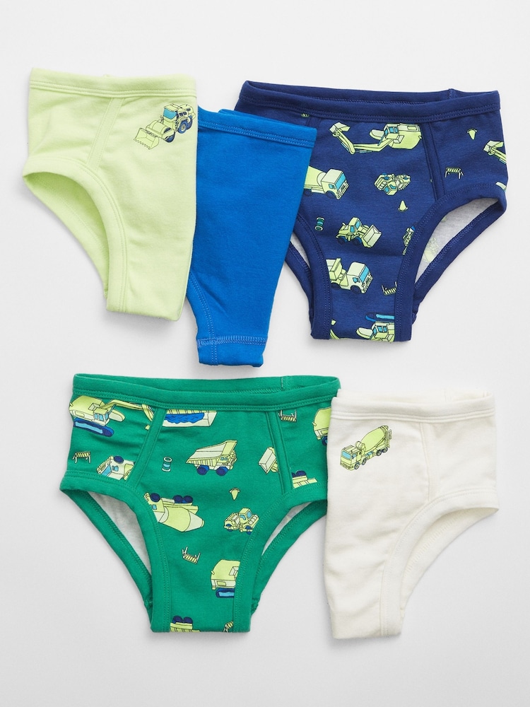 Gap Print 5 Pack Cotton Stretch Briefs (2-5yrs) - Bild 1 von 1