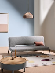 MADE.COM Grey Marl Pax Boucle Knox 2 Seater Sofa Bed - Image 1 of 6