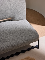 MADE.COM Grey Marl Pax Boucle Knox 2 Seater Sofa Bed - Image 5 of 6