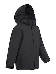 Mountain Warehouse Black Kids Solar Waterproof Jacket - Image 2 of 5